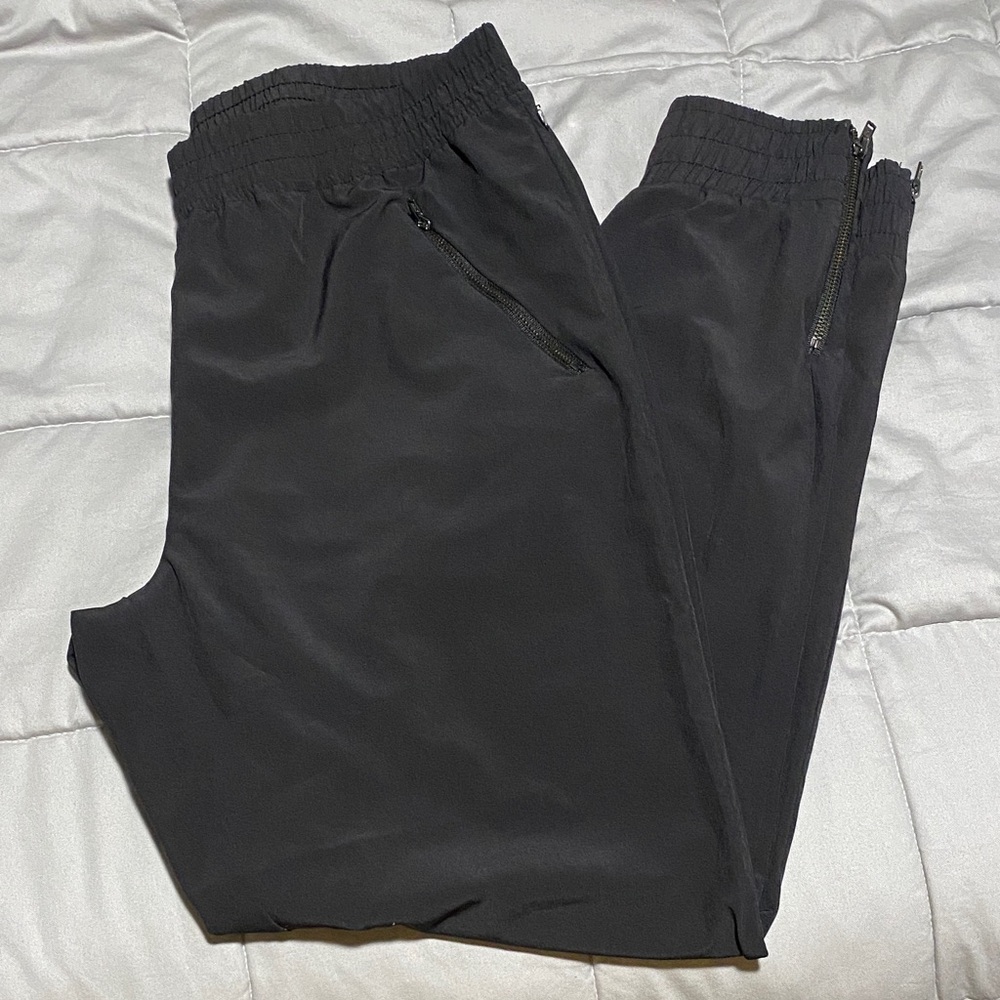 Fabletics Black Women's Track Joggers with Zip Pockets